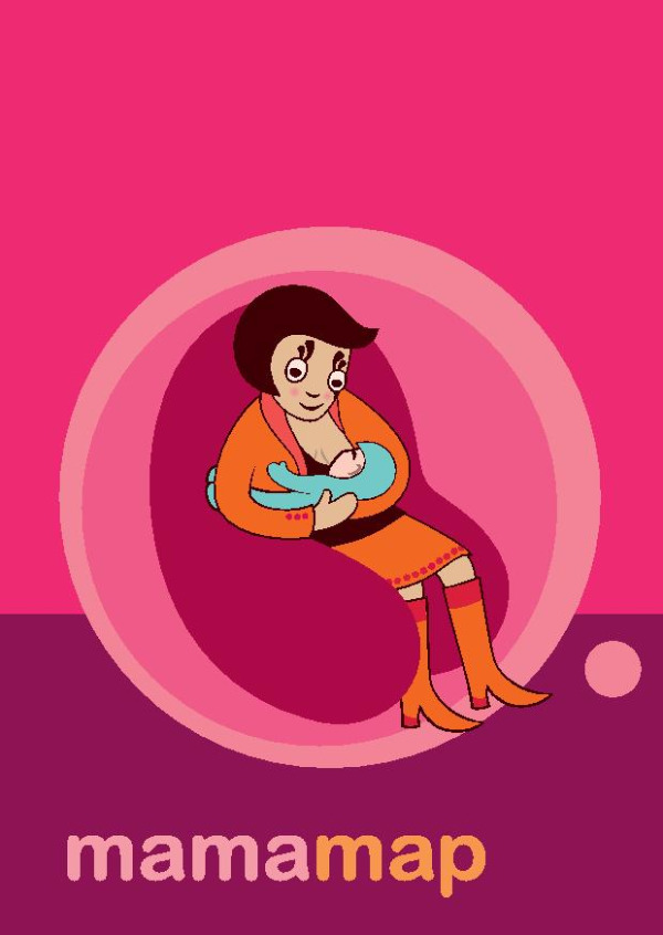mamamap - allattamento al seno e mobilità - cartolina